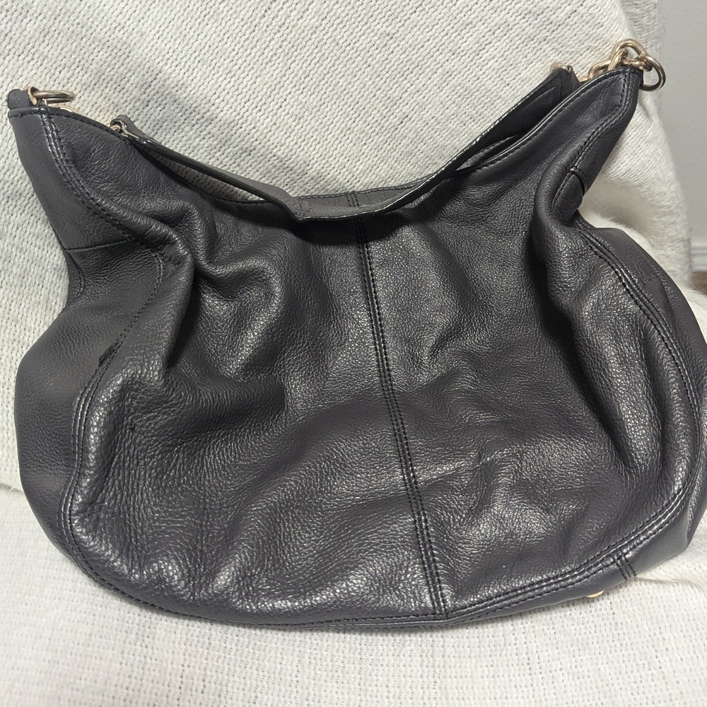 Calvin Klein | Grey Leather Shoulder Bag